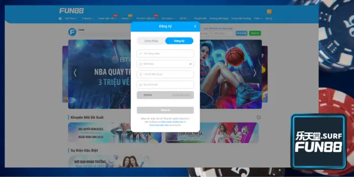 Fun88 đăng ký siêu dễ với 4 bước sau! Fun88 đăng ký siêu dễ với 4 bước sau!