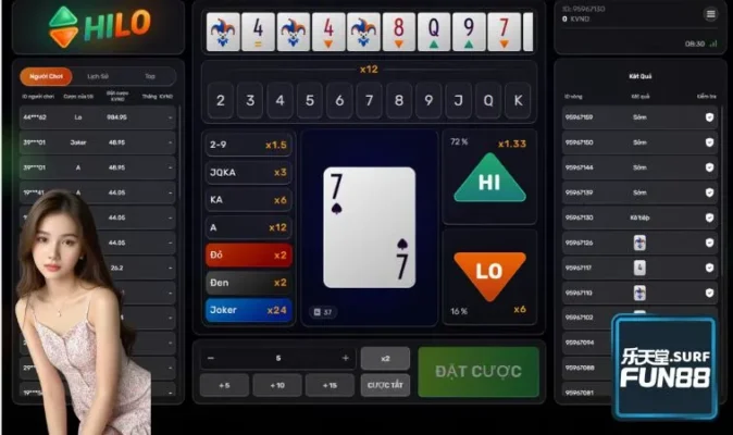 Nắm chắc các kết quả và tỷ lệ cược trong Cao Thấp giúp anh em chơi hiệu quả