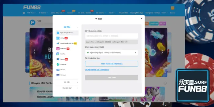 Nạp tiền Fun88 hoàn tất trong bao lâu?